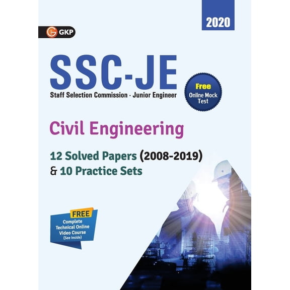 Ssc Je 2020: Civil Engineering - 12 Solved Paper (2008-19) & 10 Practice Sets, (Paperback)