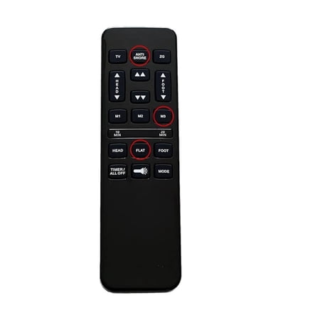 Richmat HJH55 Black Adjustable Bed Remote Hand Control Handset Replacement