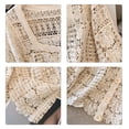 thumbnail image 5 of Hollowed Crochet Knit Lace Cardigan for Womens Long Sleeve See Through Jackets Coat Button Down Outwear Beach Coverup, 5 of 8