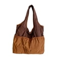 thumbnail image 2 of Bolso de hombro para mujer, estilo casual, ideal para otoño e invierno, para ir de compras, el trabajo, vacaciones o fiestas. Marrón, 2 of 7