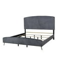 thumbnail image 5 of New Classic Furniture Kailani Wood California King Upholstered Bed in Gray, 5 of 8