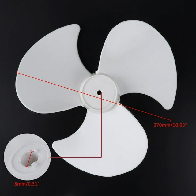 HLONK Big Wind 11inch Plastic Fan Blade 3 Leaves Stand/Table Fanner Accessories