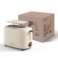 thumbnail image 4 of QUETO Bear 4-Slice Toaster, Stainless Steel with Multi-function Sandwich Heater, 4 of 5