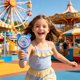 thumbnail image 1 of Handheld Fan Mini USB Rechargeable Small Fan Portable Outdoor Student Small Fan With Lighting Effects, 1 of 6