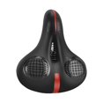 thumbnail image 3 of Asiento de Sillín de Bicicleta, Sillín de Bicicleta Acolchado de Silicona, Cómodo Asiento de Bicicleta Resistente a , Asiento de Bicicleta P , Negro y rojo, 3 of 8