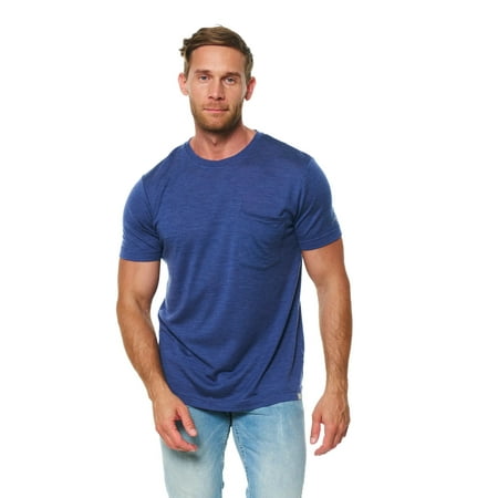 Merino Wool T-Shirt Mens - Short Sleeve Merino Wool Shirts for Men Sport Lightweight Thermal Base Layer Hiking Tshirt