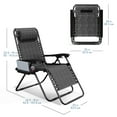thumbnail image 7 of LammaLoe Zero Gravity Chair Set of 6, Outdoor Lounge Chairs with Cup Holder, Gray, 7 of 7
