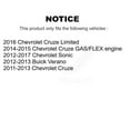 thumbnail image 2 of CMX Front Ceramic Disc Brake Pads CMX-D1522 for Car Chevrolet Cruze Sonic Limited, 2 of 9