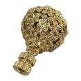 thumbnail image 2 of Royal Designs, Inc. Floral Motif Sphere Crystal Accents Finial for Lamp Shade, F-5074PB-1, Polished Brass, Single, 2 of 4