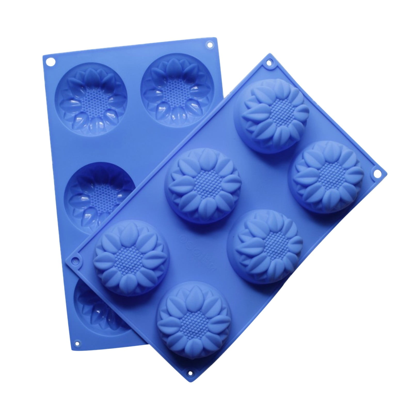 DIY Silicone SunFlower Cake Chocolate Candy With 6 Holes Multicolor