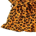 thumbnail image 5 of PENGXIANG Summer Leopard Print Infant Baby Girls Cotton Rompers Overalls Sleeveless Button Jumpsuits Outfits Kids Clothes Coffee 1-2 Years, 5 of 5