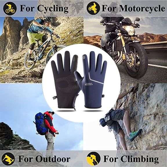 Guantes Térmicos Antideslizantes Xihbxyly Dia Del Primer Ministro con Forro Polar para Escalar En bicicleta