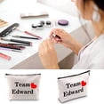 thumbnail image 3 of Zuo Bao Vampire Lover Gift Team Edward Cosmetic Bag Twilight Fans Gift Birthday Gift for Her, 3 of 6