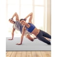 thumbnail image 4 of CAMBIVO Large Yoga Mat 6'x 4' Extra Wide Fitness Mat, Thick Exercise TPE Mat, 6mm, 4 of 7