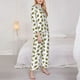thumbnail image 3 of Balery Cute Little Bee Conjunto de Pijama con Estampado para Mujer, Conjunto de Dos Piezas con Manga Larga, Ropa de Dormir Suave con Bolsillos, Pijamas Cómodos-X-Large, 3 of 7