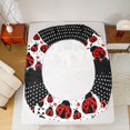 thumbnail image 5 of Manfei Cartoon Ladybird 4pcs Bed Sheets,Kawaii Bow King Sheets,Polka Dots Super Cozy Sheet Set,Ultra Soft Kids Bedroom Decor, 5 of 7