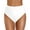 White, variant on Women Simple Solid Color Breathable Stretch Swim Shorts Soft High Waisted Bikini Shorts