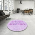 thumbnail image 3 of Ahgly Company Indoor Rectangle Patterned Heliotrope Purple Area Rugs, 5' x 7', 3 of 6