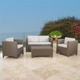 thumbnail image 2 of Noble House Puerta 5 Piece Outdoor Wicker Conversation Set in Brown, 2 of 27