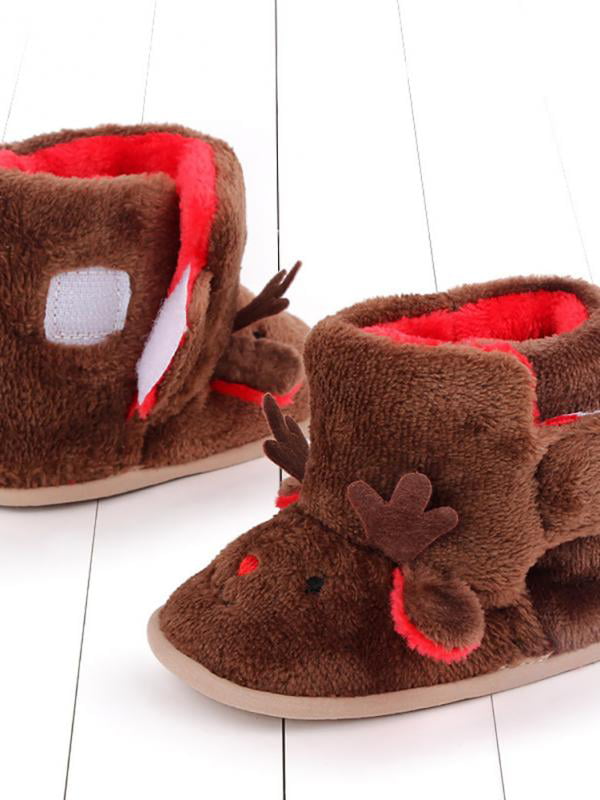 Infant Snow Boots Toddler Girls Boys Soft Sole Anti-Slip Winter Warm Prewalker Newborn Outdoor Shoes
