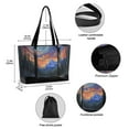 thumbnail image 2 of FORMRS Canvas Laptop Tote Bag for Women with 15.6" Computer Compartments Shoulder Handbag, Mountains and Forests, 2 of 7