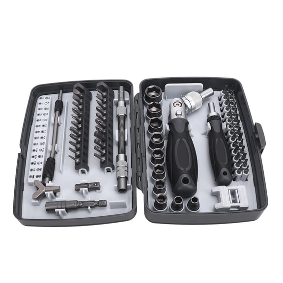 Yajisi 68‑Piece Ratchet Screwdriver Set – 180° Ergonomic Handle, CrV Steel Bits, 3‑Drive Ratchet, Magnetic Tips, Versatile for Electronics, Home & Auto Repairs
