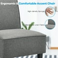 thumbnail image 5 of Costway Accent Chair Armless  Fabric Sofa  Living Room Furniture Gray, 5 of 10