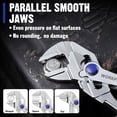 thumbnail image 4 of WORKPRO 4" Mini Adjustable Pliers Wrench, Parallel Jaws, Anti-Rust Coating, Compact Tool for Tight Spaces, 4 of 10