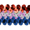 Multi Colors, variant on Expo Int'l 10 yards of 3 Row 1 1/4" Metallic Mardis Gras Stretch Sequin Trim
