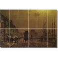thumbnail image 1 of Ceramic Tile Mural-John Grimshaw Waterfront Painting 285. 25.5" w x 17" h using (24) 4.25 x 4.25 ceramic tiles, 1 of 3