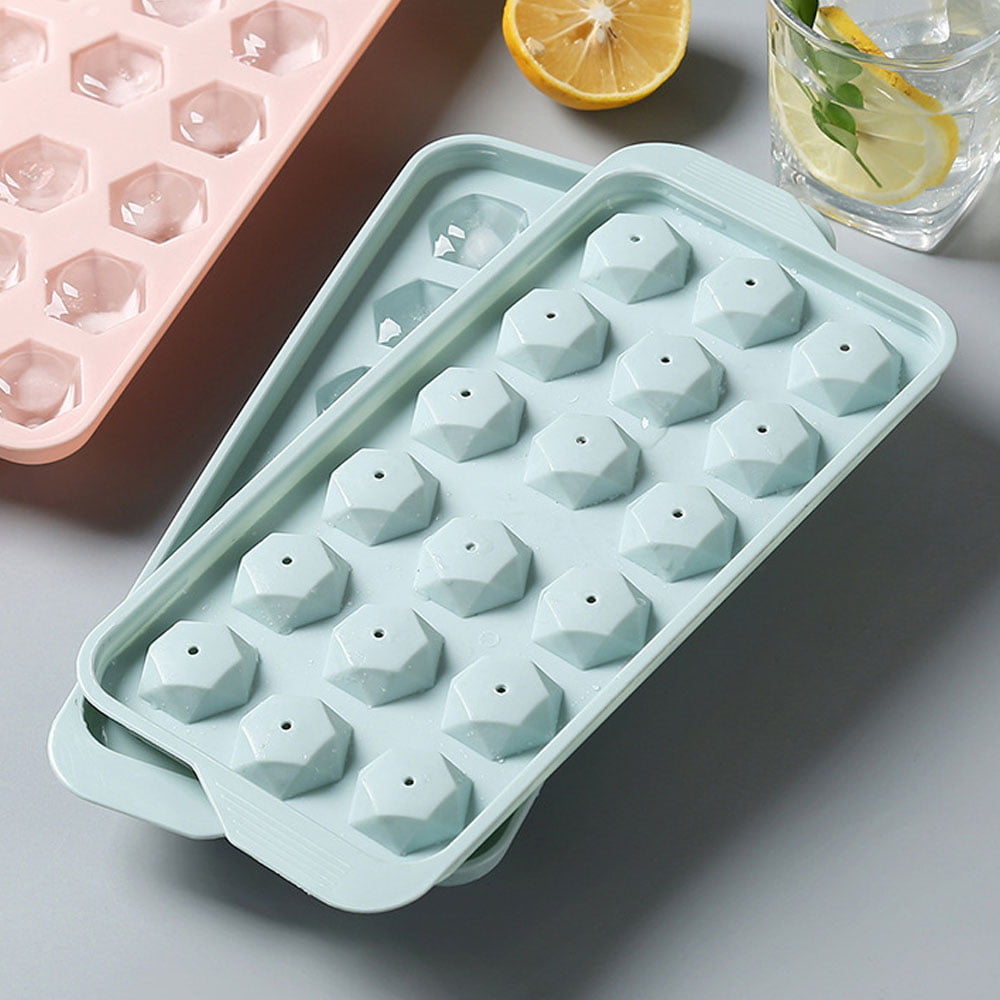 Generic Mini Ball Ice Cube Mold with Lid - Easy to Release Small Ice Ball  Maker Mold for Freezer Durable Ice Cube Tray Blue @ Best Price Online