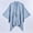 Light Blue, variant on Wraps Category Women's Warm Shawl Wrap Cape - Winter Cardigan Sweaters with Open Front Poncho