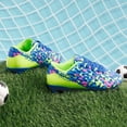 thumbnail image 4 of Tacos de Fútbol DREAM PAIRS Juvenil para Terreno Firme Azul Verde, 4 of 5