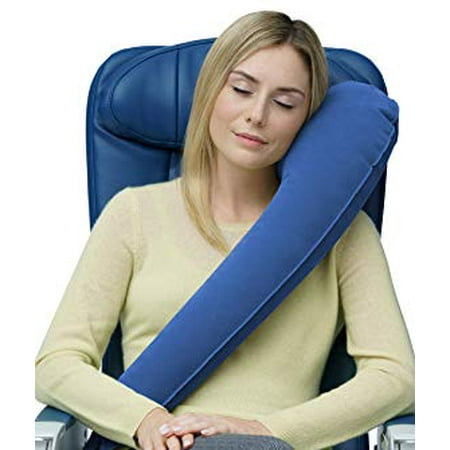 Travelrest - Ultimate Travel Pillow / Neck Pillow - Ergonomic, Patented & Adjustable for Airplanes, Cars, Buses, Trains, Office Napping, Camping, Wheelchairs ( Rolls Up Small