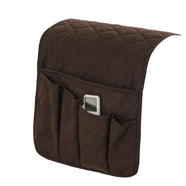 Toystoory Bolsa para sillón, organizador impermeable, antideslizante, bolsa para sofá Nocturne. Ideal para guardar tabletas, mandos a distancia Almacenamiento y organización del hogar Café 32*86 cm