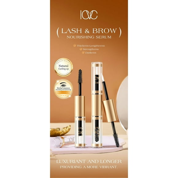 Solución nutricional para pestañas y cejas + Essence ICVC-1192