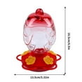 thumbnail image 2 of sruoe Hummingbird Feeder, Hanging Hummingbird Feeder Outdoor, Small Hummingbird Feeders, Ant Moat Perch Decor Bird Feeders for Garden Patio Window Backyard, Glass, 2 of 5