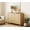 Oak, variant on Modern 6-Drawer Double Dresser, Wooden Chest of Drawers with Oak Brown Wood Finish, 47.2" Wide