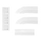 thumbnail image 1 of Kit de rampa antideslizante para puerta de umbral para aspiradora robot inteligente, color blanco, 1 of 5