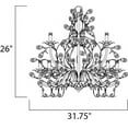 thumbnail image 3 of -9 Light 2-Tier Chandelier In Leaf Style-29 Inches Wide By 30.5 Inches High-Etruscan Gold Finish    -Traditional Installation Maxim Lighting 2852Eg, 3 of 3