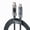Gray, variant on TRON 60W USB-C to USB-C Fast Charging Cable 5FT with Digital Power Display, 480Mbps Data Transfer, Braided Transparent Cable