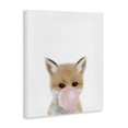 thumbnail image 2 of Stupell Industries Modern Baby Red Fox with Pink Bubble Gum Woodland Animal Canvas Art, 16 x 20, by Leah Straatsma, 2 of 7