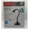 SUNBEAM Flexible Neck LED Desk LAMP Adjustable Light Energy Star Black