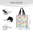 thumbnail image 4 of Vsdgher Cute Unicorn print Tote Bag for Women Shoulder Bag with Zipper Large Shoulder Bag Handle Handbag Portable Washable for Travel, Work, 4 of 8