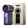 thumbnail image 6 of Portable Handheld Mini Fan with Digital Display Turbine, Type-C Usb Rechargeable High Wind Outdoor Personal Fan for Travel Beach Essentials Camping Hiking Office Commuting Library Sports, 6 of 9