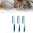 thumbnail image 3 of Professional Flea Face Comb, Stainless Steel, Rounded End Removes Tangles, Ideal for Groomers, Lightweight and Ergonomic Design for Beauticians, 3 of 7