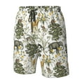 thumbnail image 4 of Vsdgher Vintage Animals Palm Tree Men's Beach Shorts, Surfing shorts, Swim trunks, Quick Dry Swim Trunks for Surfing Beach Fun -Small, 4 of 6