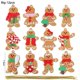 thumbnail image 1 of Gingerbread Man Ornaments Xmas Tree Hanging Pendant 2023 Merry Christmas Decorations for Home 2024 New Year Gift Navidad Noel, 1 of 4