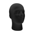 thumbnail image 4 of Male Mannequin Head Round Base Male Stand Model Lightweight Easy to Carry Foam Man'S Head Display Stand for Display Hairpieces Headset Bubble Package, 4 of 8
