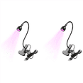 thumbnail image 1 of 2X LáMpara de UñAs LED UV - Mini LáMpara de UñAs LED LáMpara de Gel X para UñAs con Clip de Seguridad Luz LED Giratoria, Negro, 1 of 5
